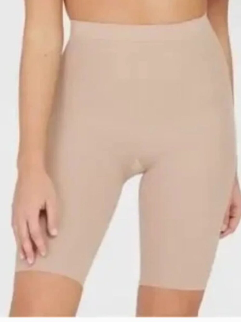ASSETS by Sara Blakely Medium Control Mid-Thigh Shaper Nude Size 2 NWT